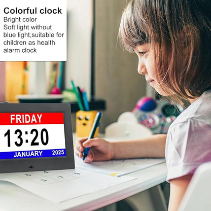 Irednolw Black Clock with Day and Date - Image 5