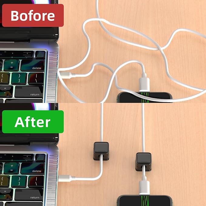 8 Pack Cord Organizer Holder, Costop Strong Adhesive Desk Cable Management - Image 8