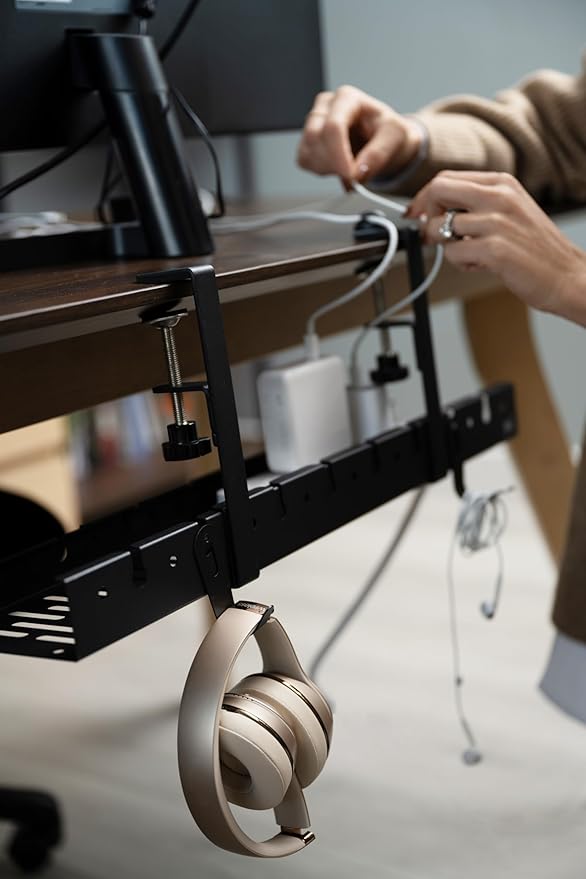 No Drill Under Desk Cable Management Tray - Image 8