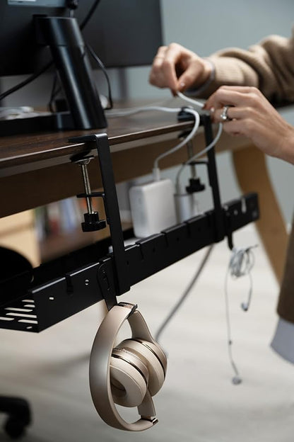 No Drill Under Desk Cable Management Tray - Image 8