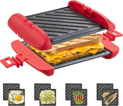 Microwave Sandwich Maker, Microwave Toastie Maker, Snack Maker & Panini Press by Unknown