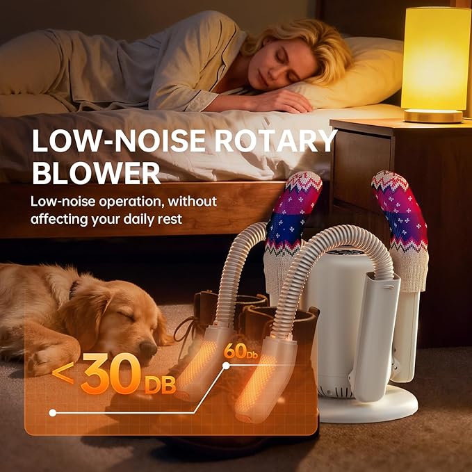 Sogee Boot Dryer, Shoe Dryer for Work Boots and Gloves, 2 * 24IN Retractable - Image 5