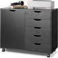 DEVAISE Mobile File Cabinet, 5-Drawer Wood Storage Chest by DEVAISE