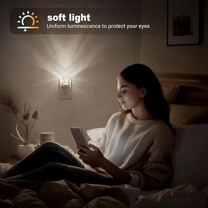 JandCase LED Night Light Plug in, Night Lights Plug into Wall - Image 5
