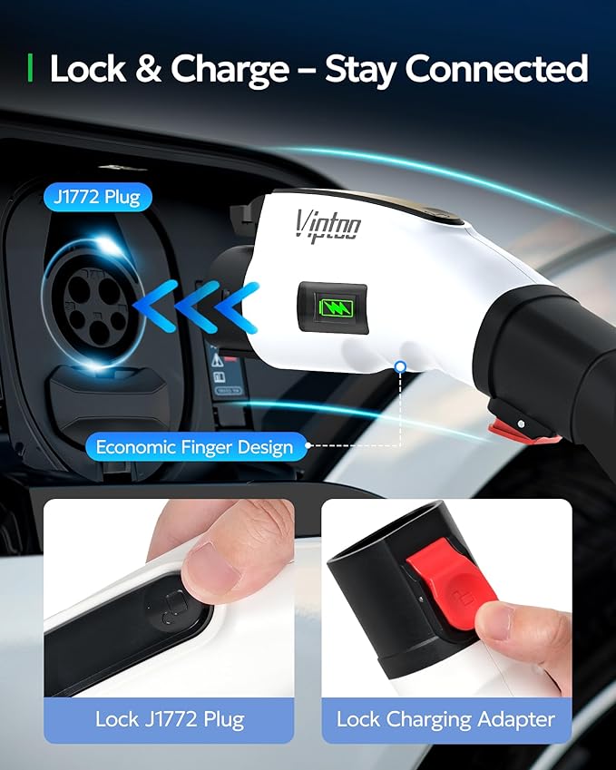 VIPTOO Adapter for Tesla to J1772 Adapter, Compact - Image 5