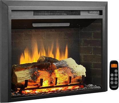 LegendFlame Carl 28" W Electric Fireplace Insert, Fireplace Heater 750/1500W by LegendFlame