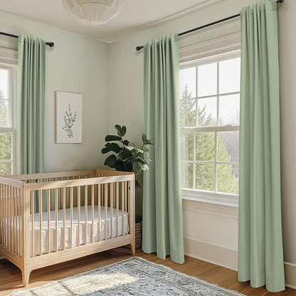 100% Blackout Shield Linen Blackout Curtains - Image 6