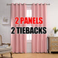 MIUCO Room Darkening Soild Grommet Blackout Curtains Panels by MIUCO
