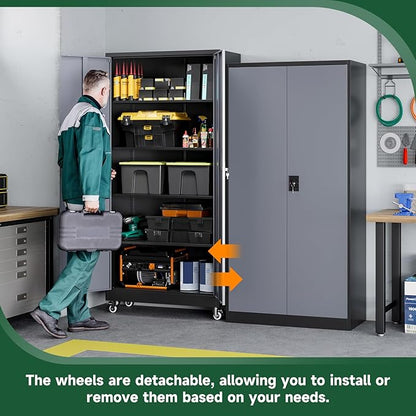Letaya Metal Garage Storage Cabinets - Image 4
