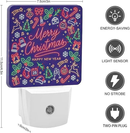 YKJAHSD Merry Chrismas Night Light, Plug into Wall Decor Nightlights - Image 2