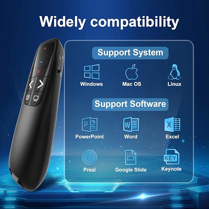 Presentation Clickers for PowerPoint, Clicker for Laptop Presentations Remote - Image 6