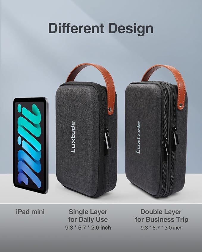 Luxtude Electronics Organizer Travel Case, Portable Tech Organizer - Image 4