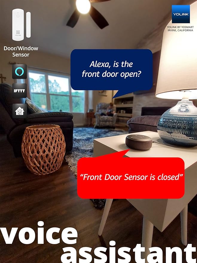 YoLink LoRa Smart Door & Window Sensor 3-Pack: Door Left-Open Reminders - Image 9
