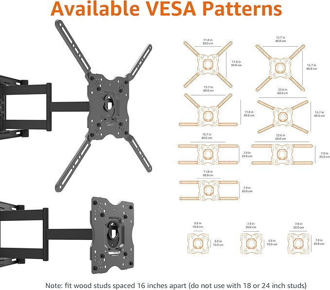 Amazon Basics Full Motion TV Wall Mount - Image 7