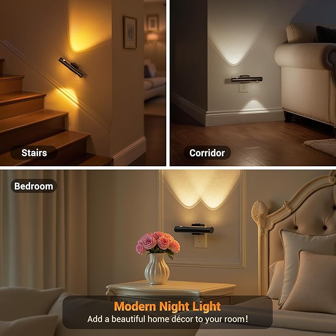 JandCase LED Night Light, Modern Night Lights Plug into Wall, 2 Pack - Image 6