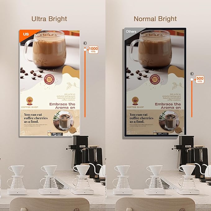 Canlarriz Digital Signage Display 65 inch Wall Mount Digital Menu Board - Image 5