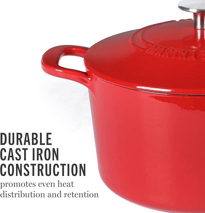 Martha Stewart Gatwick 4 Quart Enamel Cast Iron Dutch Oven - Image 5