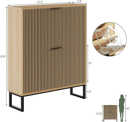 Shoe Cabinet Storage Entryway Slim, Shoe Organizer Cabinet - Image 2