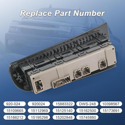 DICMIC Front Driver Side Master Power Window Switch and Door Lock & Black Bezel - Image 2