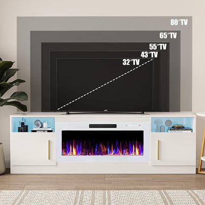 VITESSE TV Stand Fireplace - Image 3