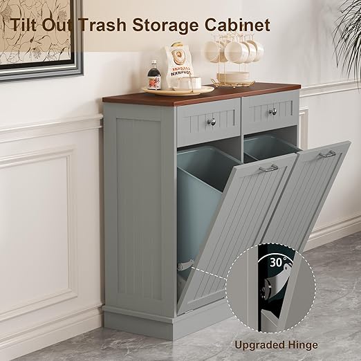Tilt Out Trash Can Cabinet - Image 9