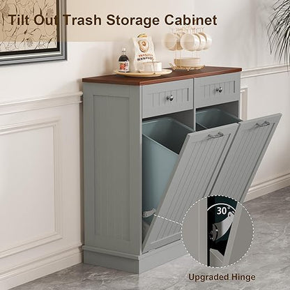 Tilt Out Trash Can Cabinet - Image 9