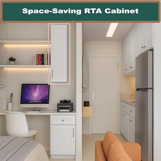 Wall Kitchen Cabinets, RTA Cabinets, Wall Mounted, RTA Upper Cabinet, Modern - Image 9
