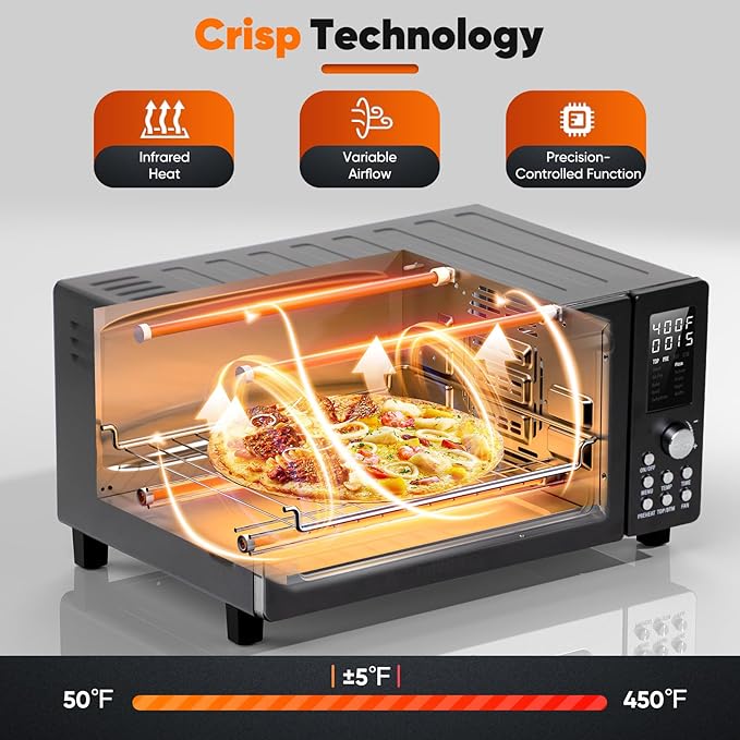 Nuwave Bravo Pro Convection Air Fryer Toaster Oven Combo, 2025 New and Improved - Image 4
