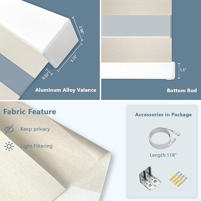 COOLWINDS Motorized Zebra Blinds - Image 3