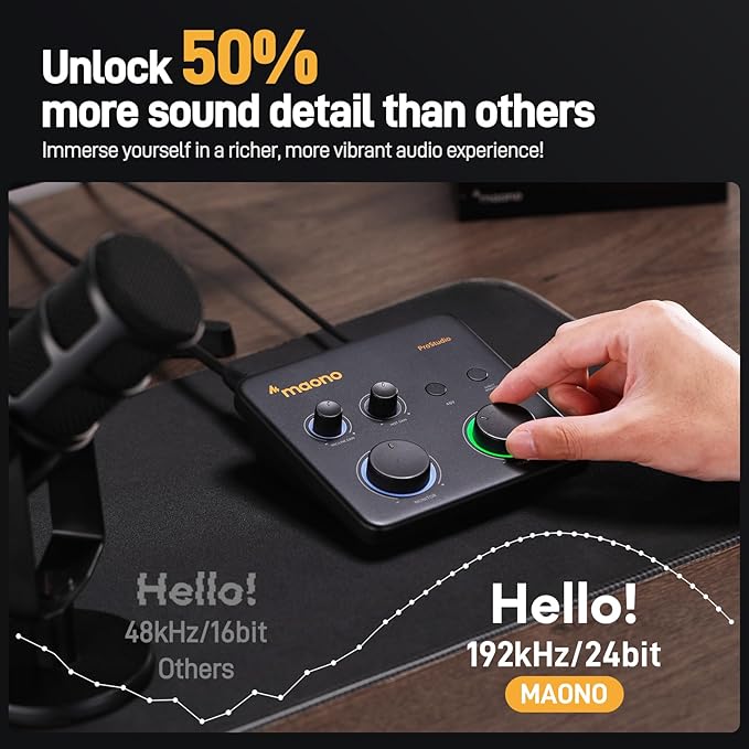MAONO USB Audio Interface for PC: Interface - Image 2