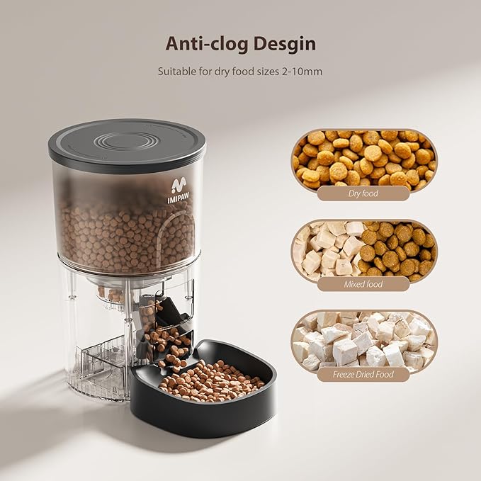 IMIPAW Automatic Cat Feeder, 5G WiFi Cat Food Dispenser - Image 8