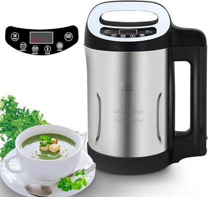 Soup Maker 1.6 L, 4-in-1 Multifunctional Smooth Soup and Chunky Soup Machine by InnovativeKitchenAppliances