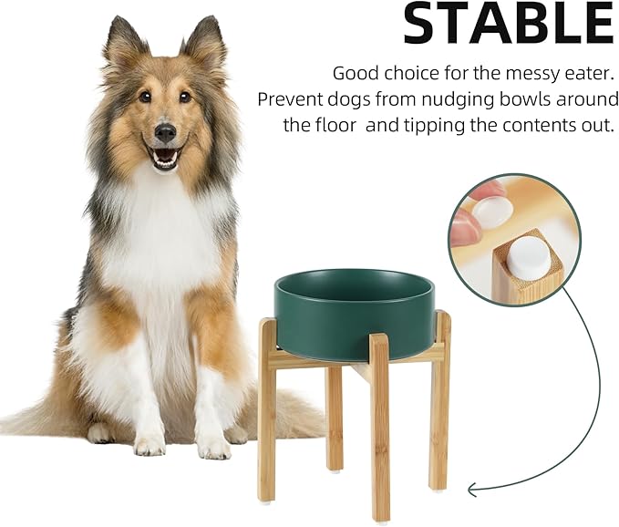 Ceramic Raised Dog Bowl Set, Elevated Dog Bowl - Image 6
