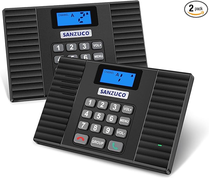 SANZUCO 60D Intercoms Wireless for Home, Full Duplex Intercom System for by SANZUCO