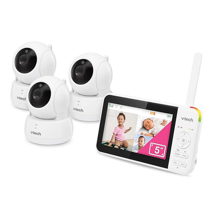 VTech Video Baby Monitor with 3 Cameras, Night Vision, 1000ft Range, - Image 12