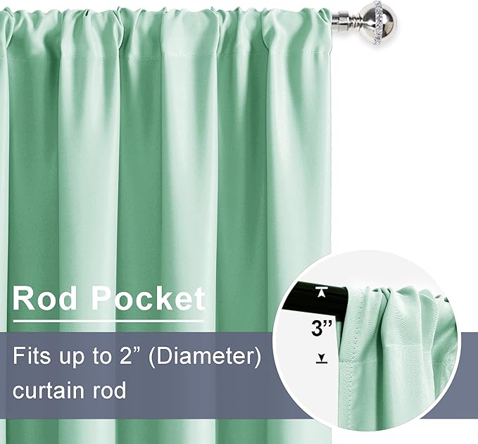 JIUZHEN Blackout Curtains for Bedroom - Image 5