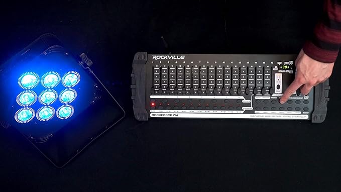 Rockville ROCKFORCE W4 384 Channel Wireless DMX Lighting Controller, MIDI - Image 7