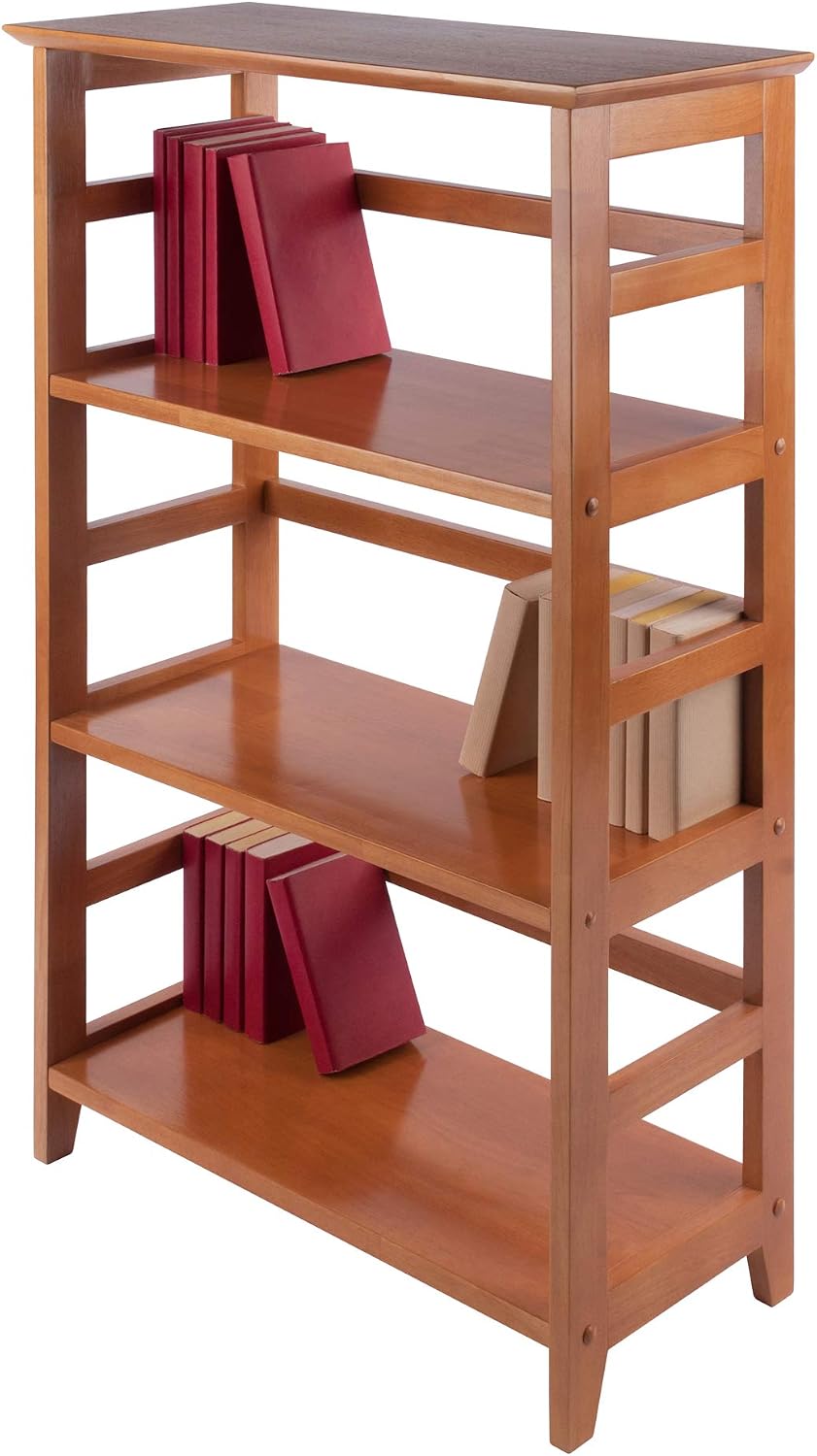 Winsome Studio 3-Tier Bookshelf, Honey Pine, 42"