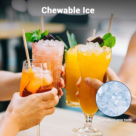 Nugget Ice Maker Countertop, 40lbs/Day Stainless Steel Small Soft Chewable - Image 6