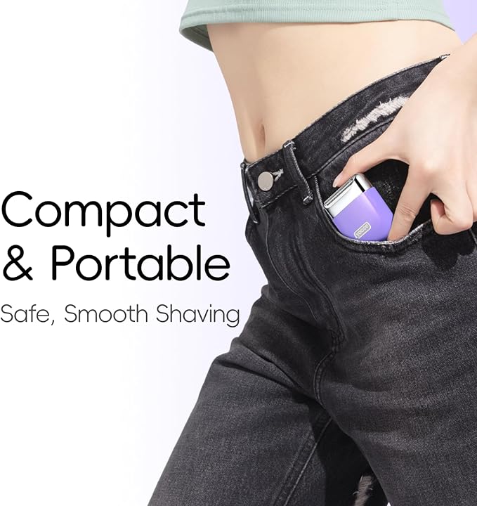 yoose Electric Razors for Women, IPX7 Alloy Body Bikini Trimmer for Women - Image 4