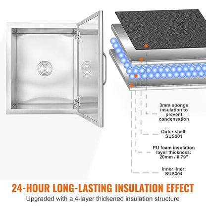 VEVOR Drop in Ice Chest, Commercial Ice Bin - Image 3