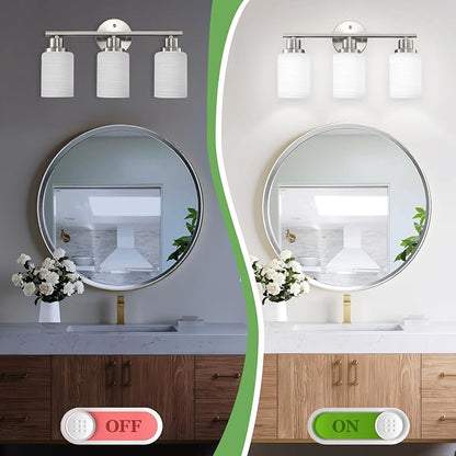 Guliaofo 3-Light Bathroom Light Fixtures, Vanity Lights - Image 6