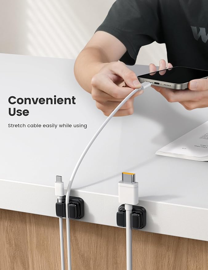 Lamicall Cord Organizer Spring Clip Holder - Image 3