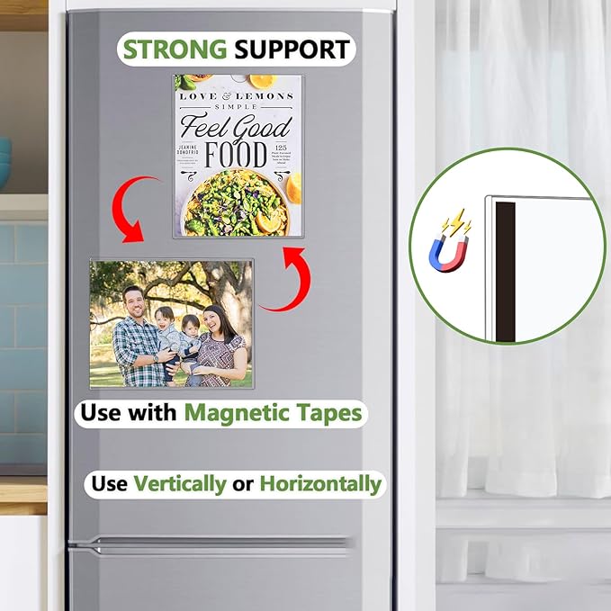 Mutualsign 5pcs Wall Sign Holder 8.5"x11" Magnetic Sign Holder, Rigid Print - Image 4