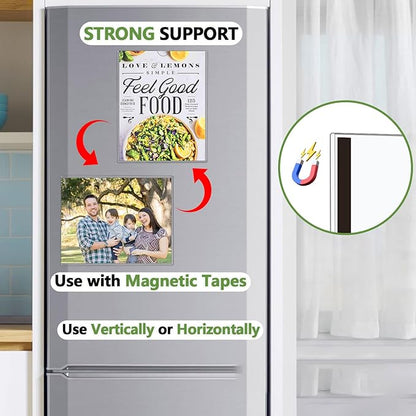 Mutualsign 2 Pcs Wall Sign Holder 8.5"x11" Magnetic Sign Holder, Rigid Print - Image 3