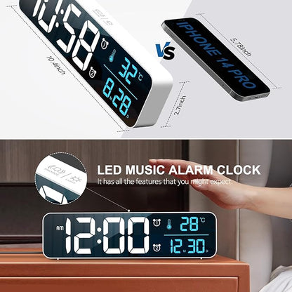 Hournor Digital Clock for Bedroom, Digital Wall Clock for Living Room Decor - Image 9