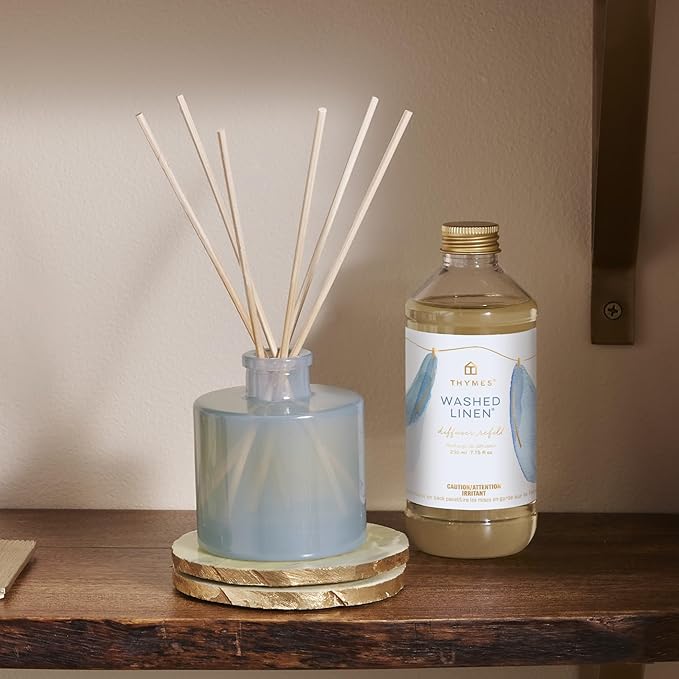 Thymes Petite Reed Diffuser Set – Includes Rattan Wood Sticks, Fragrance Oil - Image 2