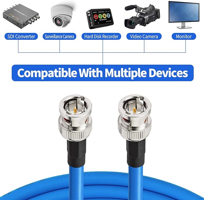 Superbat 3G 6G SDI Cable 250ft Belden 1694A BNC Cable 75 Ohm Supports - Image 6