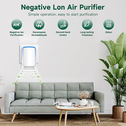 Air Ionizers for Home, Negative Ion Generator, Quiet Air Freshener for Bedroom - Image 3