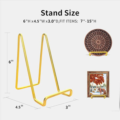 3 Pack 6 inch Metal Plate Stands - Image 2